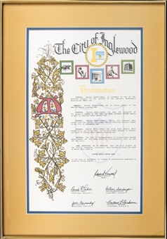1990 The City of Inglewood Proclamation of Kareem Abdul-Jabbar Week (Abdul-Jabbar LOA)
